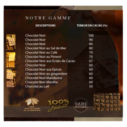 TABLETTE CHOCOLAT NOIR GINGEMBRE 60 %